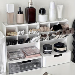 Makeup Organizer With Drawers Countertop Cosmetic Storage Box Pen Organizer