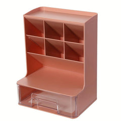 Makeup Organizer With Drawers Countertop Cosmetic Storage Box Pen Organizer