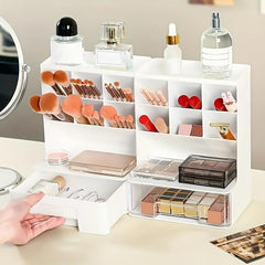 Makeup Organizer With Drawers Countertop Cosmetic Storage Box Pen Organizer