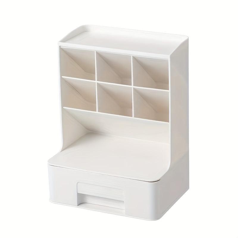 Makeup Organizer With Drawers Countertop Cosmetic Storage Box Pen Organizer