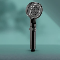 Adjustable High Pressure Shower Head Set - 5 Modes, Wall Mounted Bracket, Hose