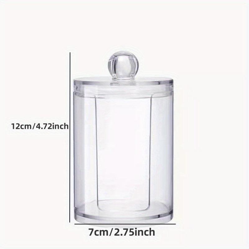 2-in-1 Double Circular Cotton Swab Box Makeup Remover Storage Box