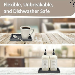 Stylish Bathroom Vanity Tray & Soap Dispenser Set