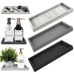 Stylish Bathroom Vanity Tray & Soap Dispenser Set