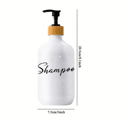 3pcs Letter Graphic Lotion Dispenser Countertop Refillable Bottle