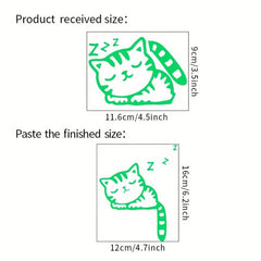 Luminous Cat Pattern Switch Sticker Glow in the Dark Wall Sticker