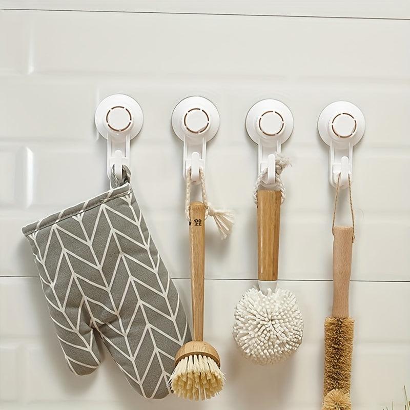 2pcs Suction Cup Hook Bathroom Robe & Towel Hook
