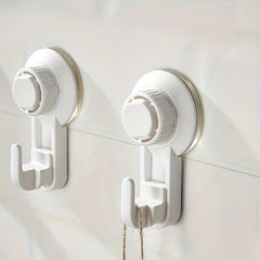 2pcs Suction Cup Hook Bathroom Robe & Towel Hook