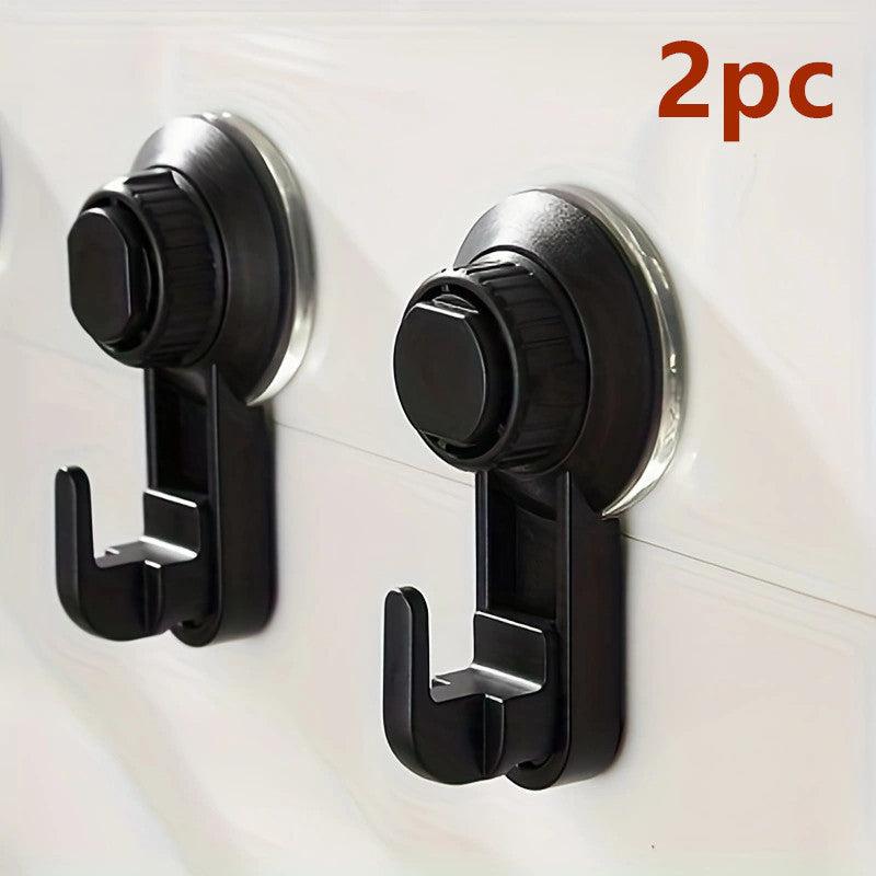 2pcs Suction Cup Hook Bathroom Robe & Towel Hook