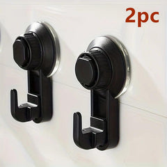 2pcs Suction Cup Hook Bathroom Robe & Towel Hook
