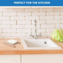 Wood Soap Dish Holder with Drain for Bathroom Shower