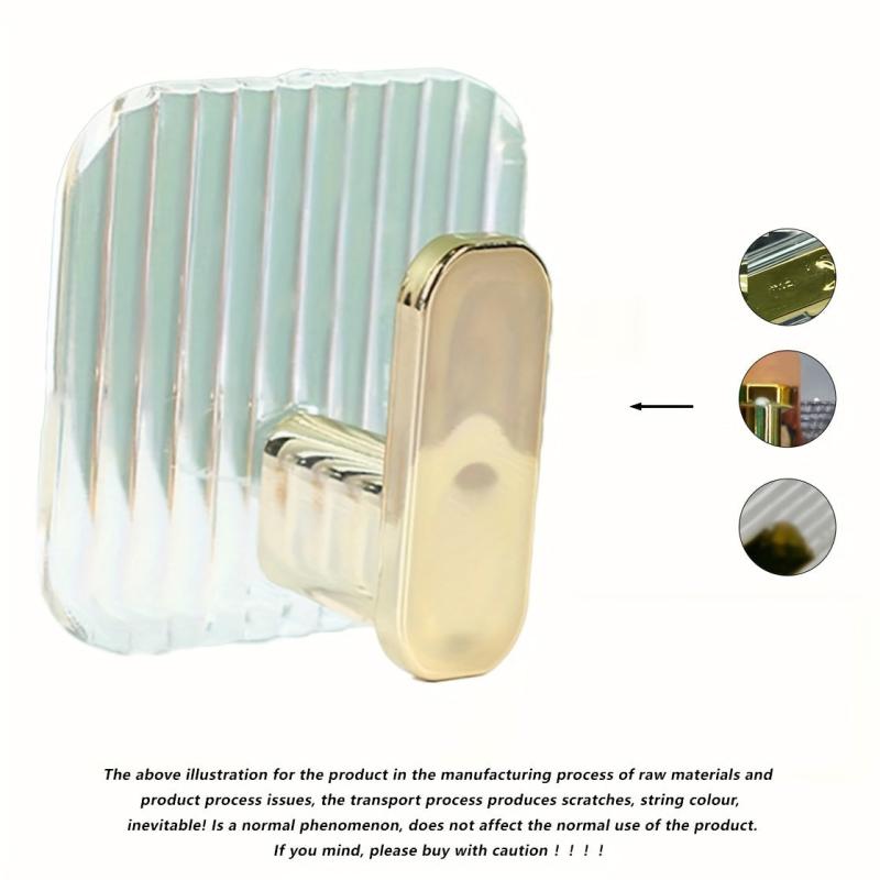 Acrylic Wall Adhesive Hook Bathroom Hanging Coat Hat Hook