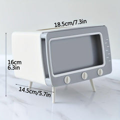 TV Shaped Tissue Box with Phone Holder