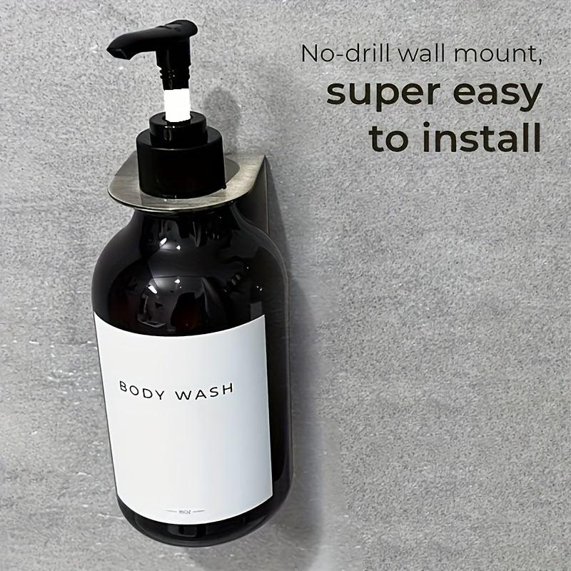 Wall Mounted Shampoo Dispenser Set with Labels