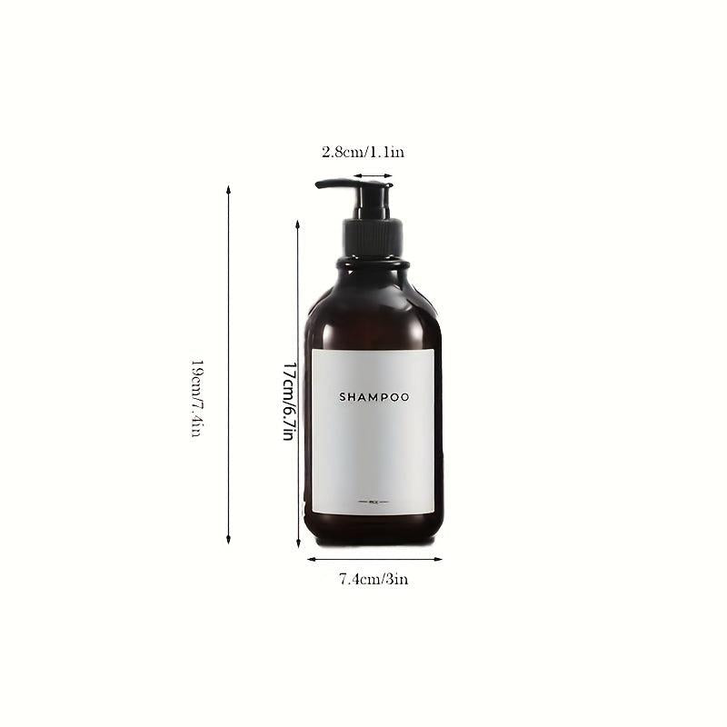 Wall Mounted Shampoo Dispenser Set with Labels