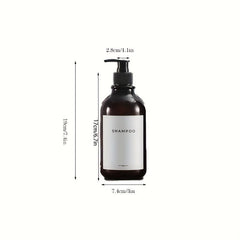 Wall Mounted Shampoo Dispenser Set with Labels