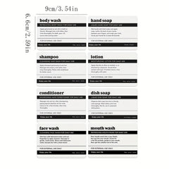 Waterproof Soap Labels for Bottles, Easy Apply & Remove