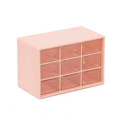 9 Grids Storage Box With Drawer for Students Dormitory Dustproof