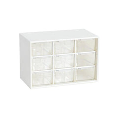 9 Grids Storage Box With Drawer for Students Dormitory Dustproof