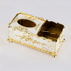 Flower Detail Tissue Storage Box Remote Control Holder