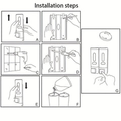 Manual Press Wall Mounted Soap Dispenser for Hand Sanitizer