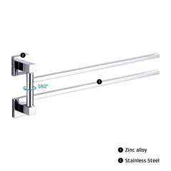Stainless Steel Rotating Towel Holder 2 4 Layer Swing Arms Towel Rail