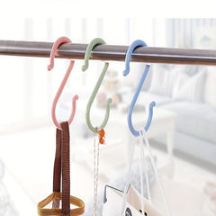 6pcs Plastic S-shaped Hook for Home Kitchen Bathroom Bedroom