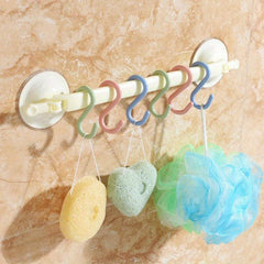 6pcs Plastic S-shaped Hook for Home Kitchen Bathroom Bedroom
