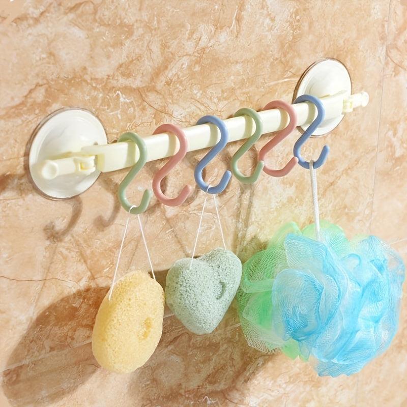 6pcs Plastic S-shaped Hook for Home Kitchen Bathroom Bedroom