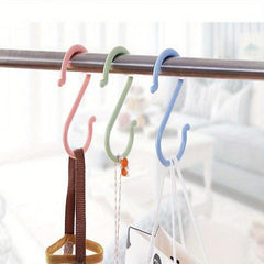 6pcs Plastic S-shaped Hook for Home Kitchen Bathroom Bedroom