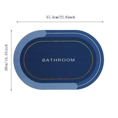 Soft Diatom Mud Bath Mat Non Slip Shower Toilet Floor Rug