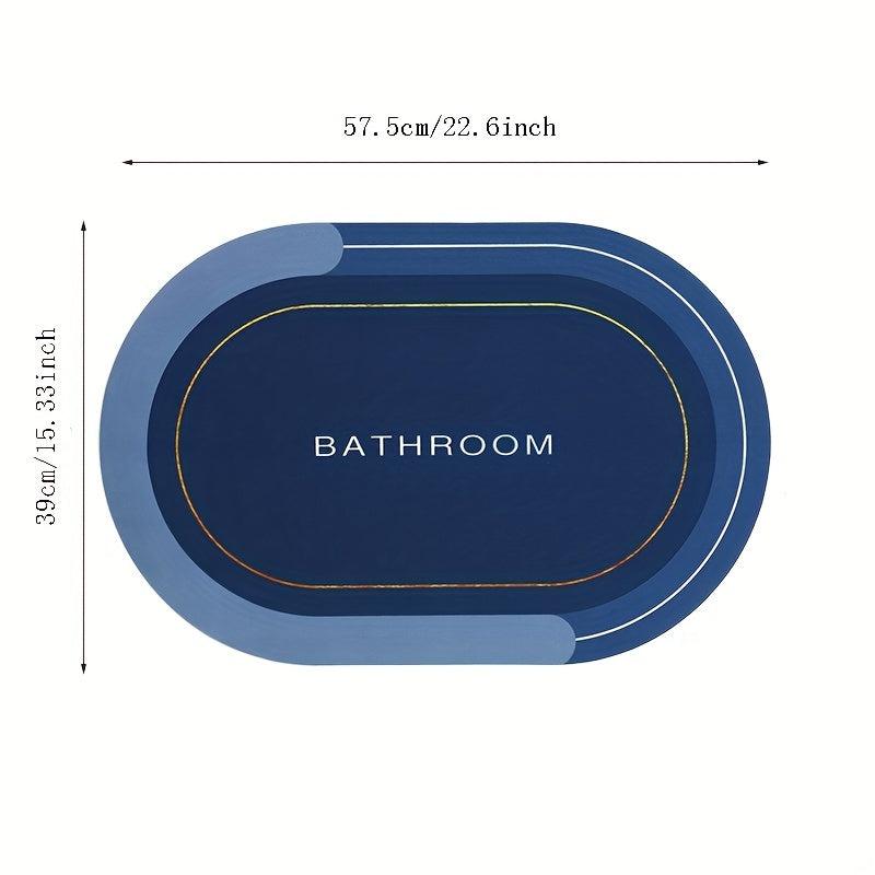 Soft Diatom Mud Bath Mat Non Slip Shower Toilet Floor Rug