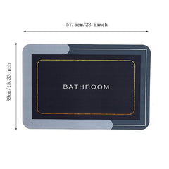 Soft Diatom Mud Bath Mat Non Slip Shower Toilet Floor Rug
