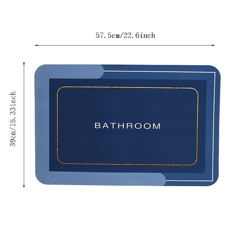 Soft Diatom Mud Bath Mat Non Slip Shower Toilet Floor Rug