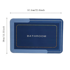 Soft Diatom Mud Bath Mat Non Slip Shower Toilet Floor Rug
