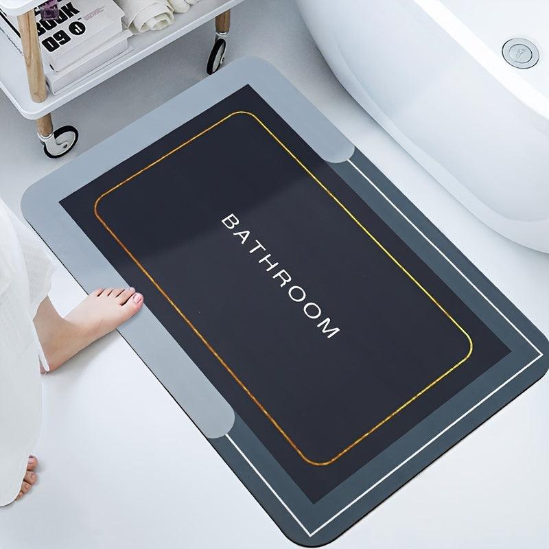 Soft Diatom Mud Bath Mat Non Slip Shower Toilet Floor Rug