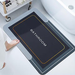Soft Diatom Mud Bath Mat Non Slip Shower Toilet Floor Rug