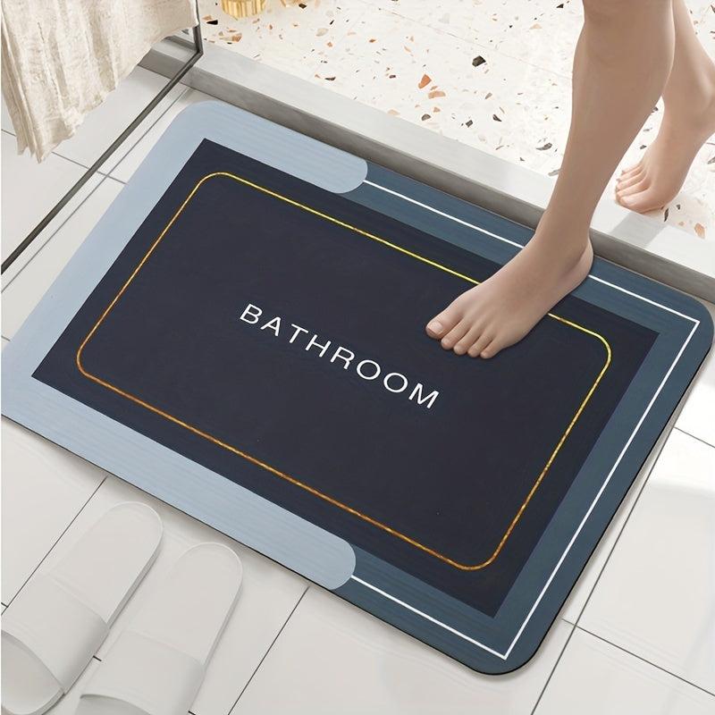Soft Diatom Mud Bath Mat Non Slip Shower Toilet Floor Rug