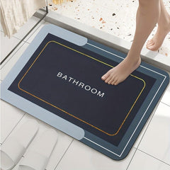 Soft Diatom Mud Bath Mat Non Slip Shower Toilet Floor Rug
