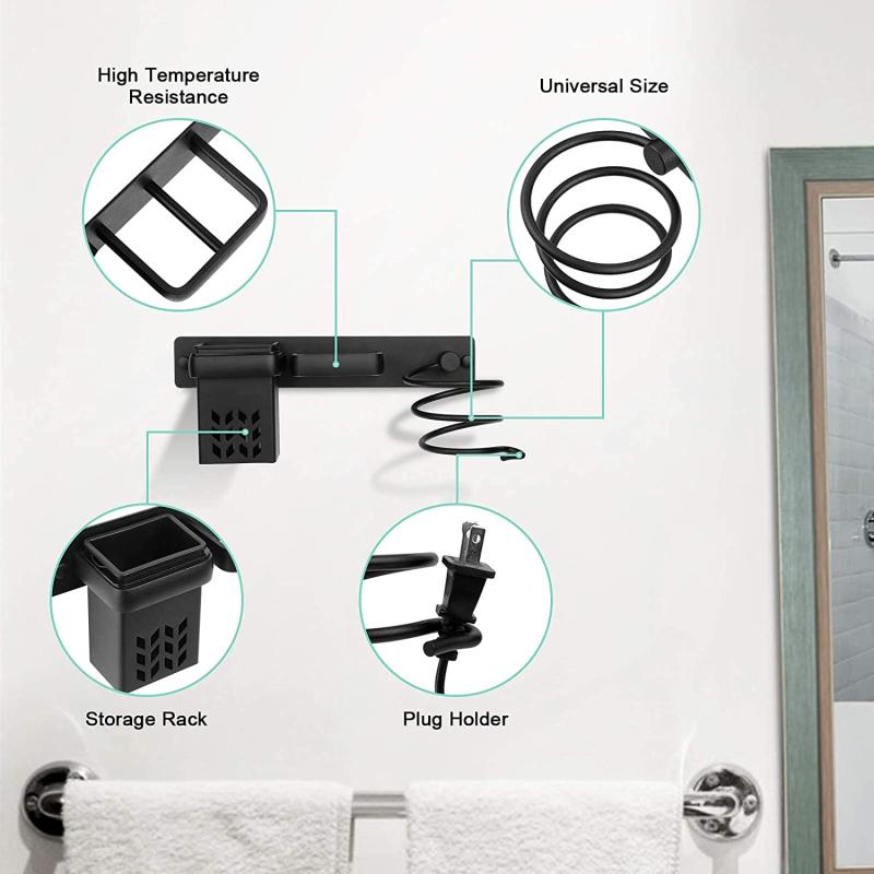Hair Dryer Rack Bathroom Storage Organizer
