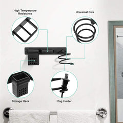 Hair Dryer Rack Bathroom Storage Organizer