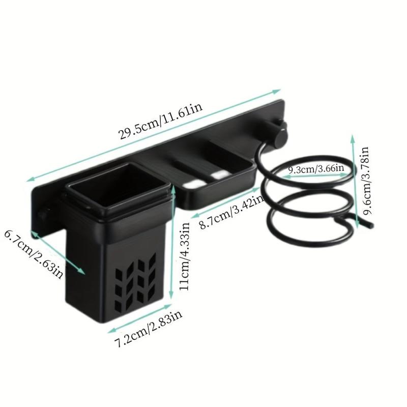 Hair Dryer Rack Bathroom Storage Organizer