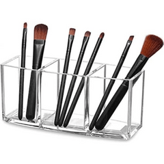 Clear Makeup Brush Holder Organizer Acrylic Cosmetics Brushes Storage