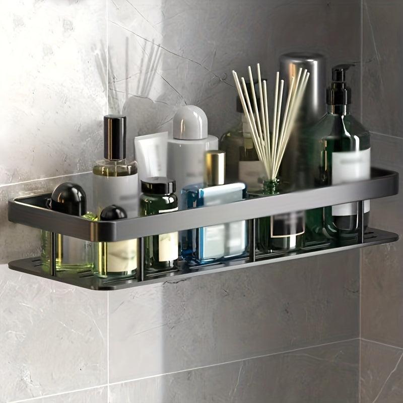 Shower Caddy Wall Mounted Adhesive Storage Rack Bathroom Kitchen