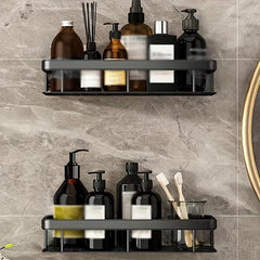 Shower Caddy Wall Mounted Adhesive Storage Rack Bathroom Kitchen
