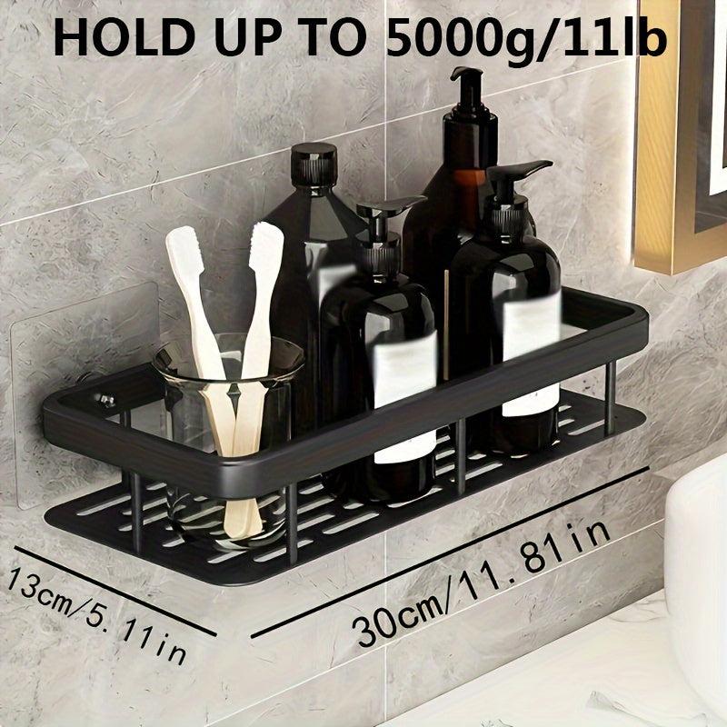 Shower Caddy Wall Mounted Adhesive Storage Rack Bathroom Kitchen