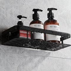 Shower Caddy Wall Mounted Adhesive Storage Rack Bathroom Kitchen