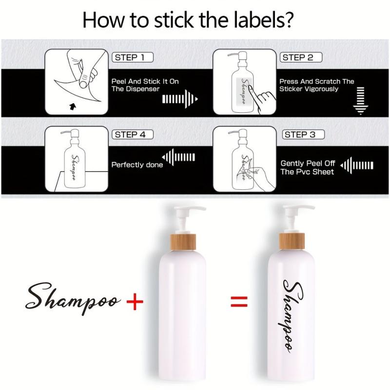 Large Capacity Shower Gel and Shampoo Dispenser Set - 500ml