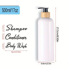 Large Capacity Shower Gel and Shampoo Dispenser Set - 500ml