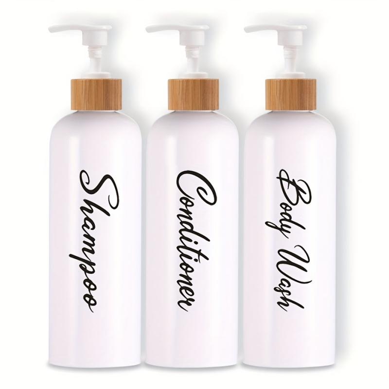 Large Capacity Shower Gel and Shampoo Dispenser Set - 500ml